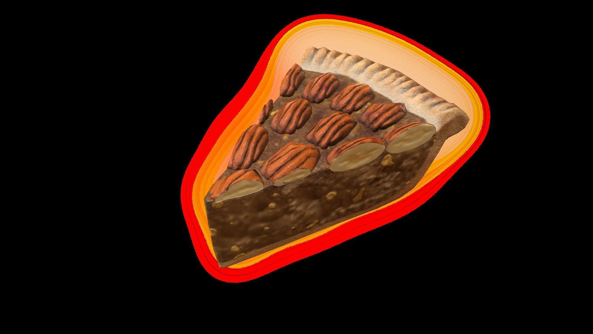 PiePecanPiece Low-poly 3D model_5