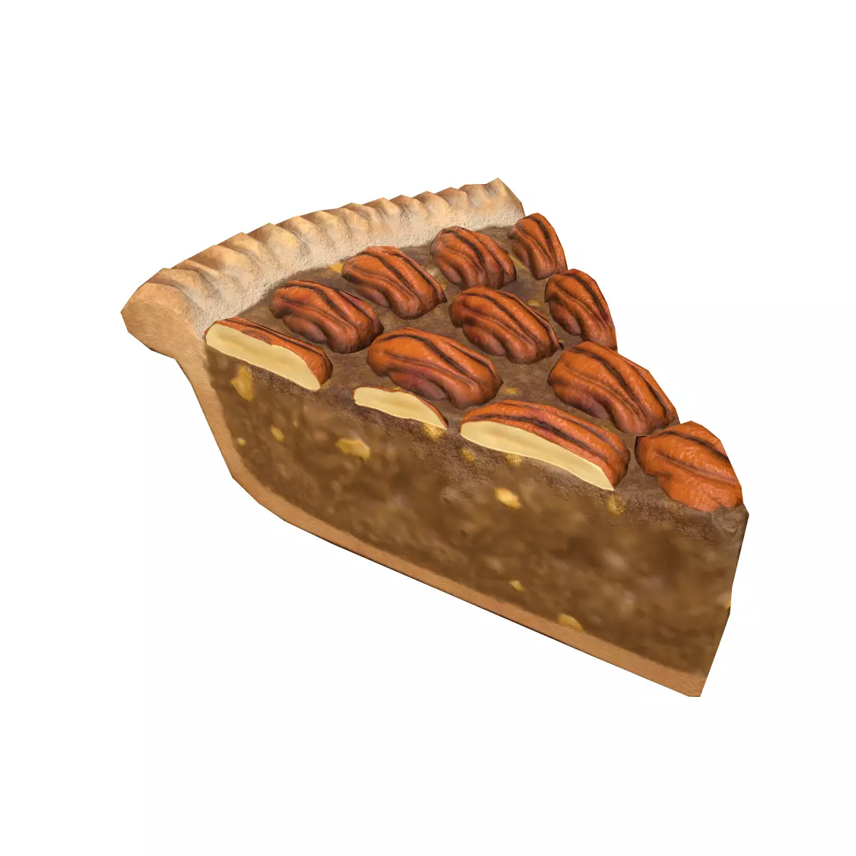 PiePecanPiece Low-poly 3D model_0