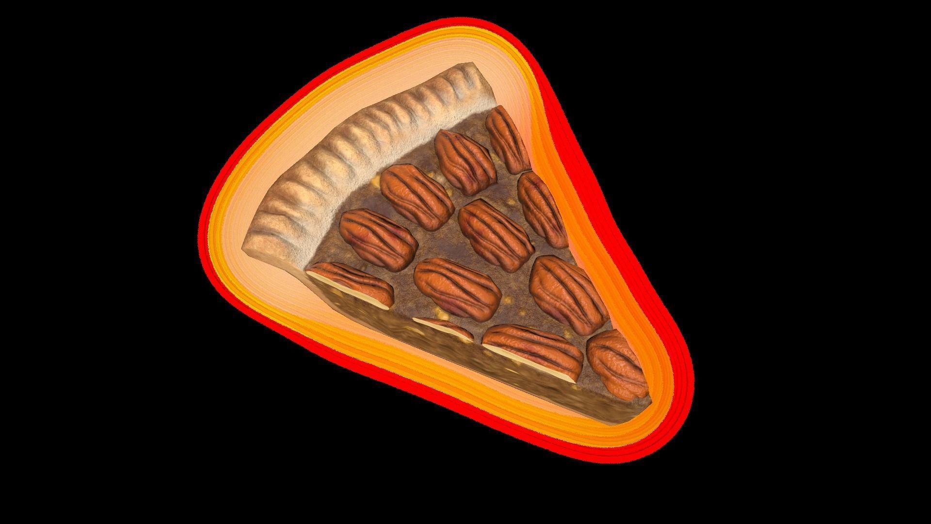 PiePecanPiece Low-poly 3D model_6