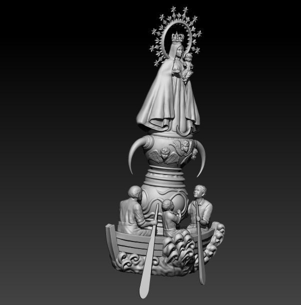 Mother Mary 3D print model_2