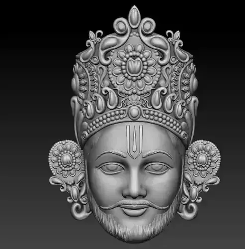 Khatu Shyam Ji Pendant 3D print model