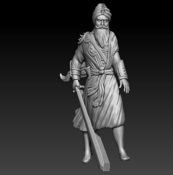 Baba Deep Singh JI 3D print model_2