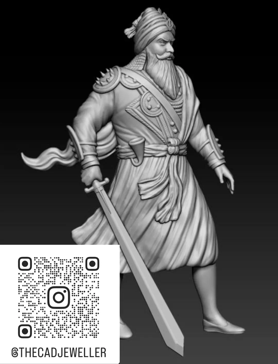 Baba Deep Singh JI 3D print model_0