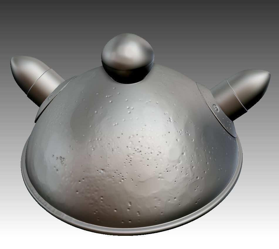 Obelix head 3D print model_5