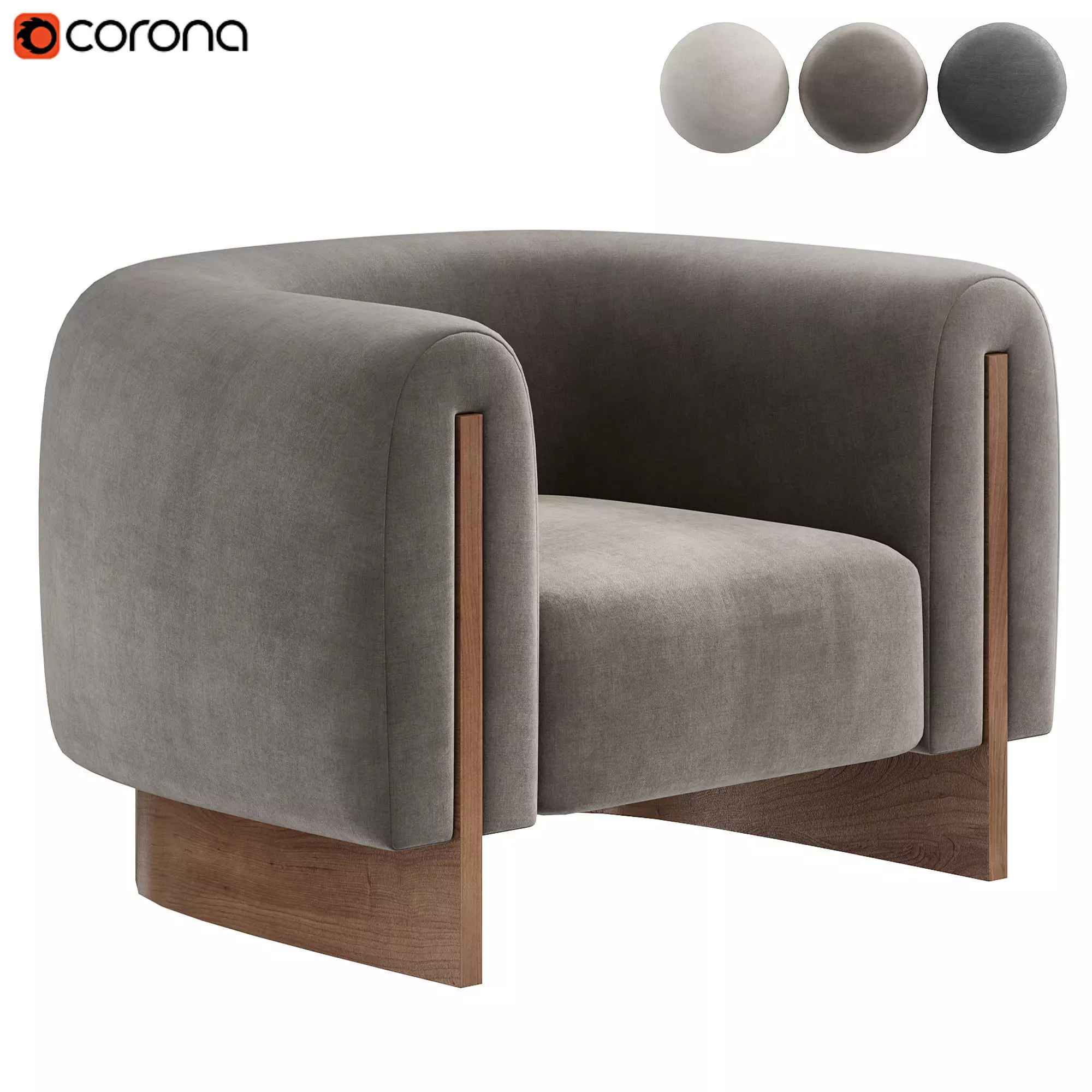 MINUIT ARMCHAIR BY studiotwentyseven 3D model