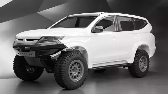 2016 Mitsubishi Pajero Sport 3D print model