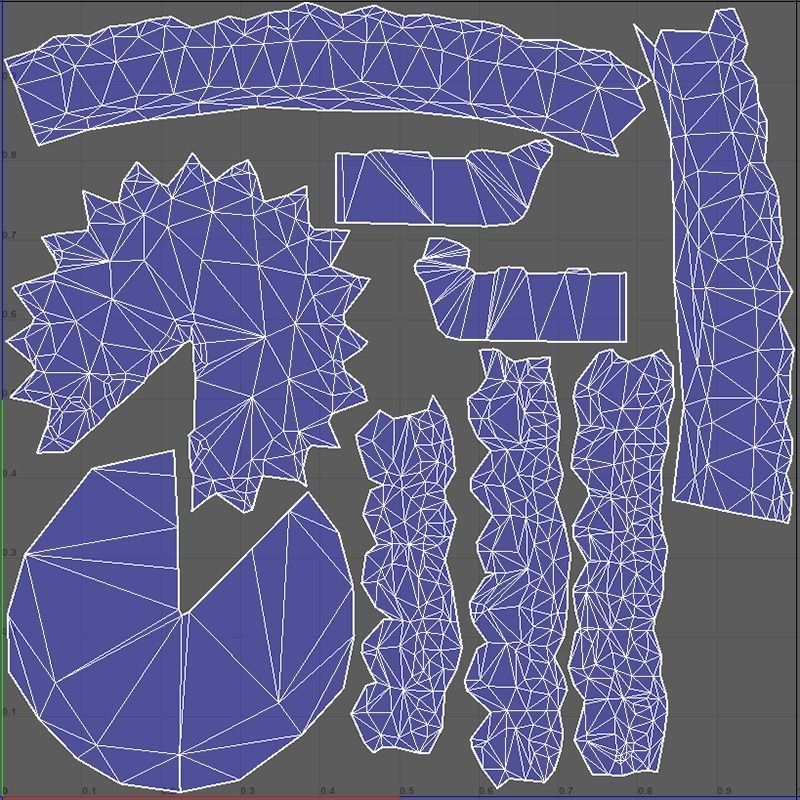 PieStrawberryHeartChart Low-poly 3D model_7