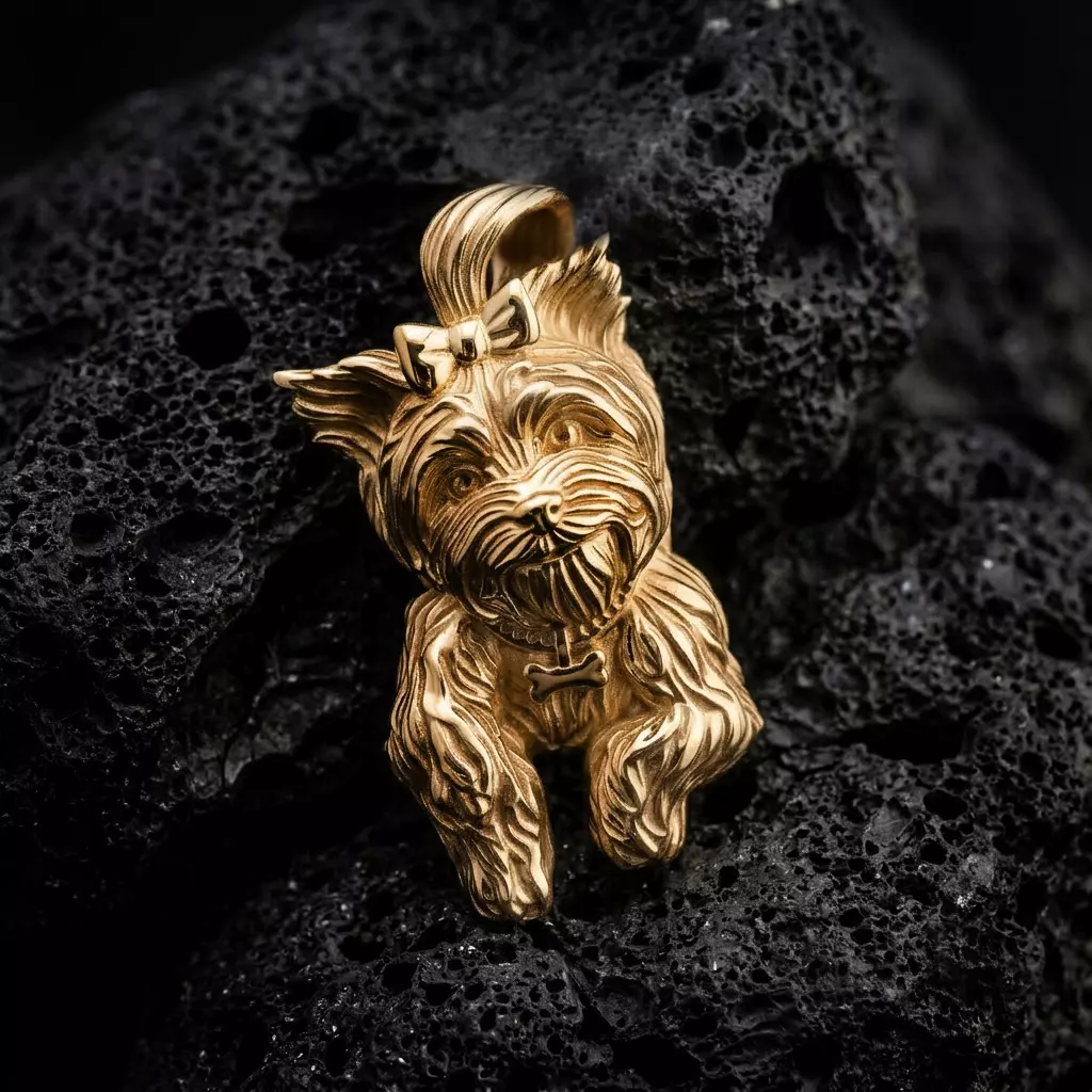 Dog Yorkshire Terrier Pendant 3D print model