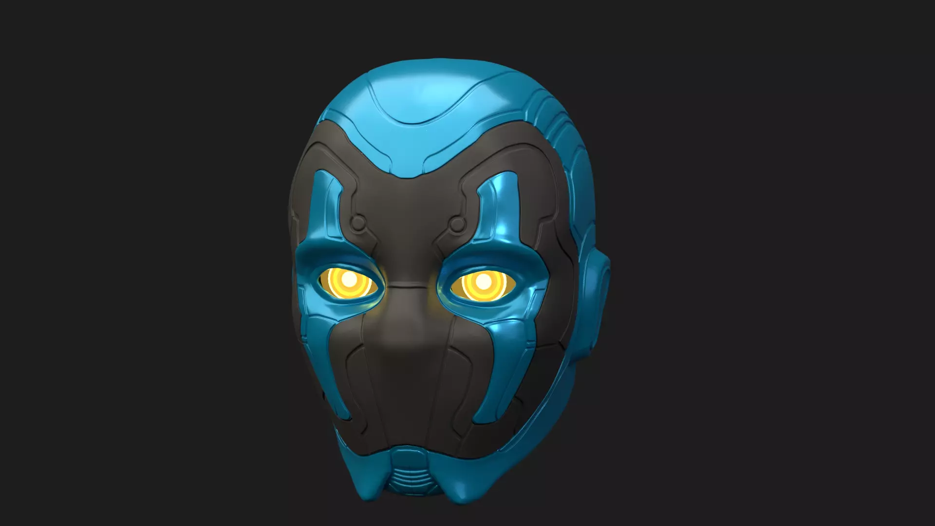 Blue Beetle Mask or helmet 3D print model_0