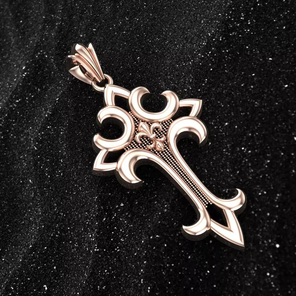 The Most Antique And Beautiful Christian Cross  3D print model 3D print model_0