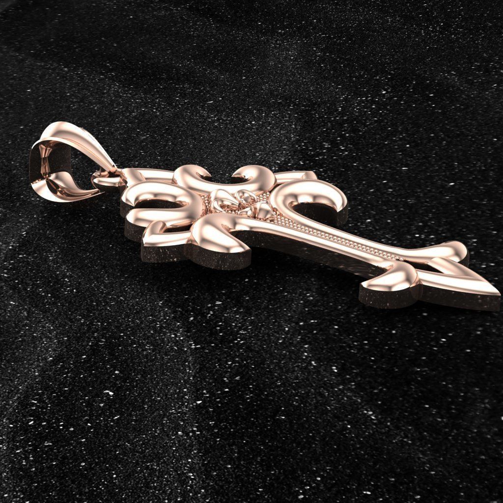 The Most Antique And Beautiful Christian Cross  3D print model 3D print model_2