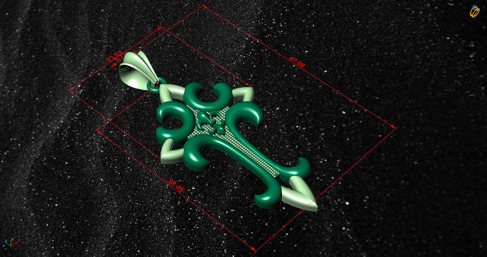 The Most Antique And Beautiful Christian Cross  3D print model 3D print model_3