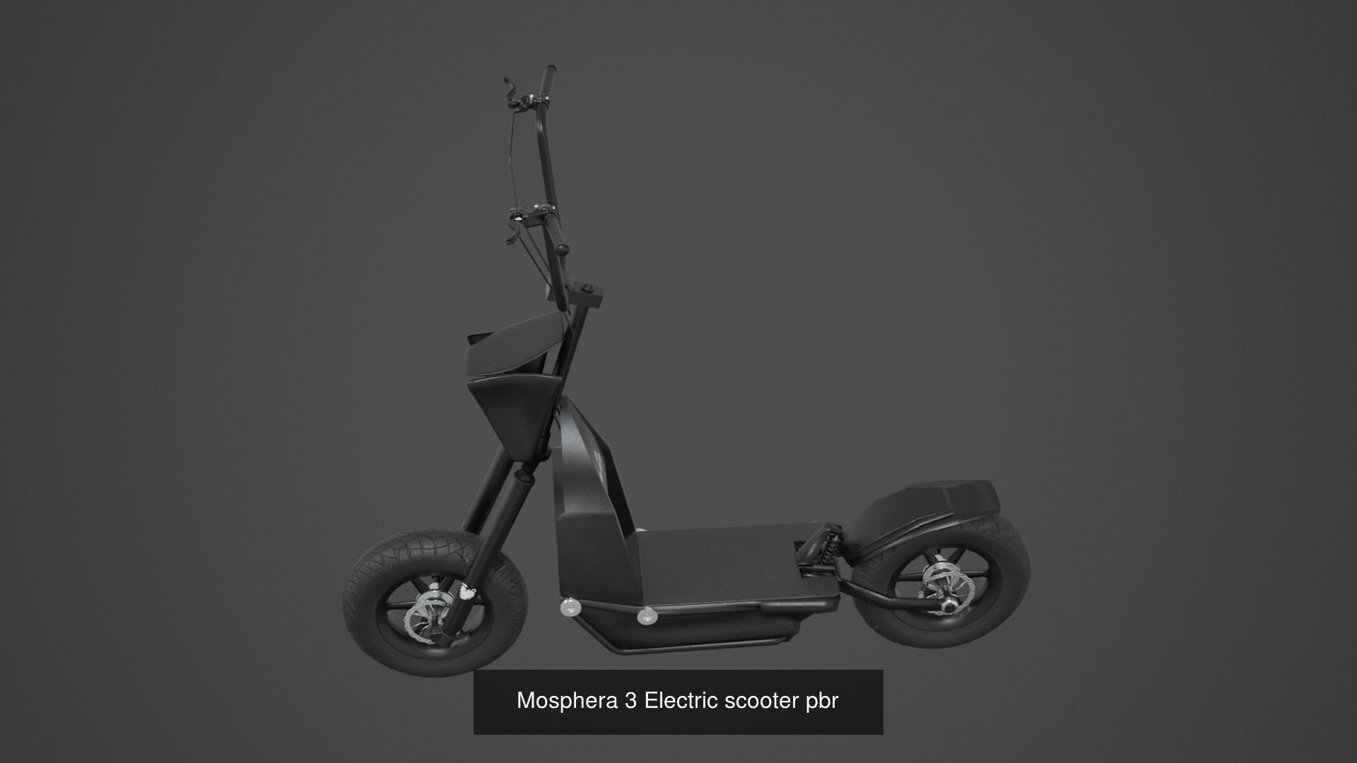 4 Electric Scooter with pbr Texture 3D Model Collection_4
