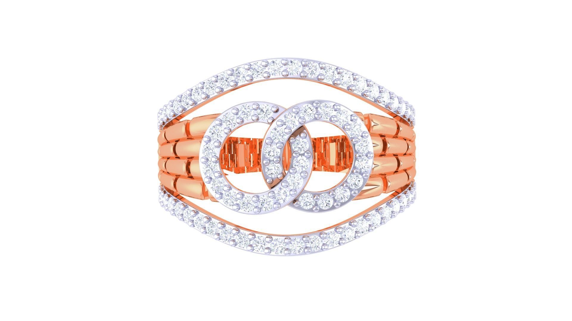 Bricks High Jewelry Cocktail Ring 3dm stl obj mtl glb gltf 3mf  3D print model_9