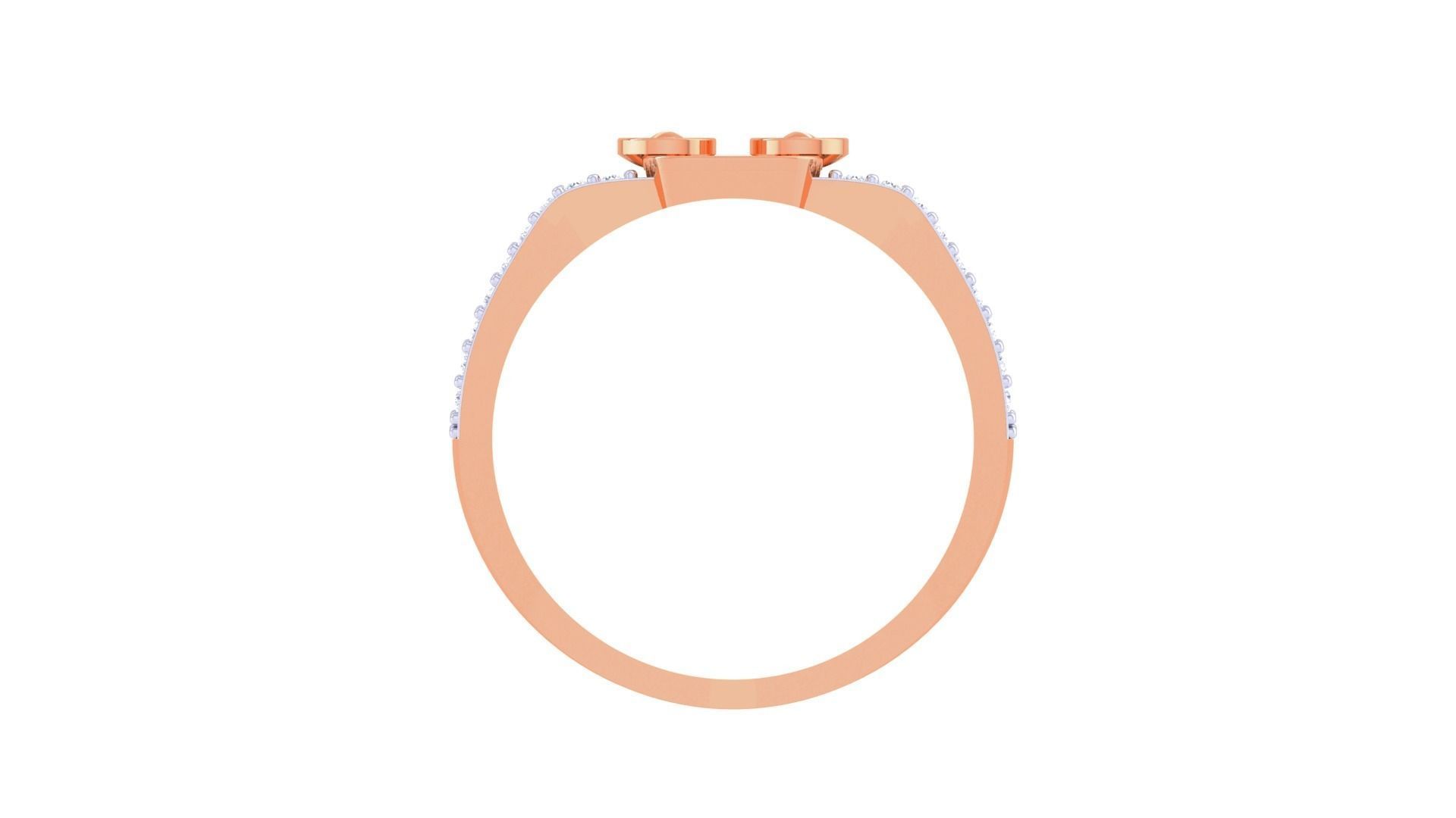 Screw Head Belt High Jewelry Cocktail Ring 3dm stl obj mtl glb  3D print model_12