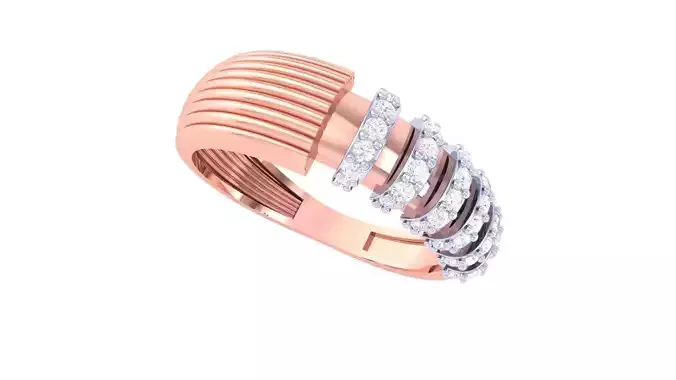 High Jewelry Cocktail Ring 3dm stl obj mtl glb gltf 3mf renders