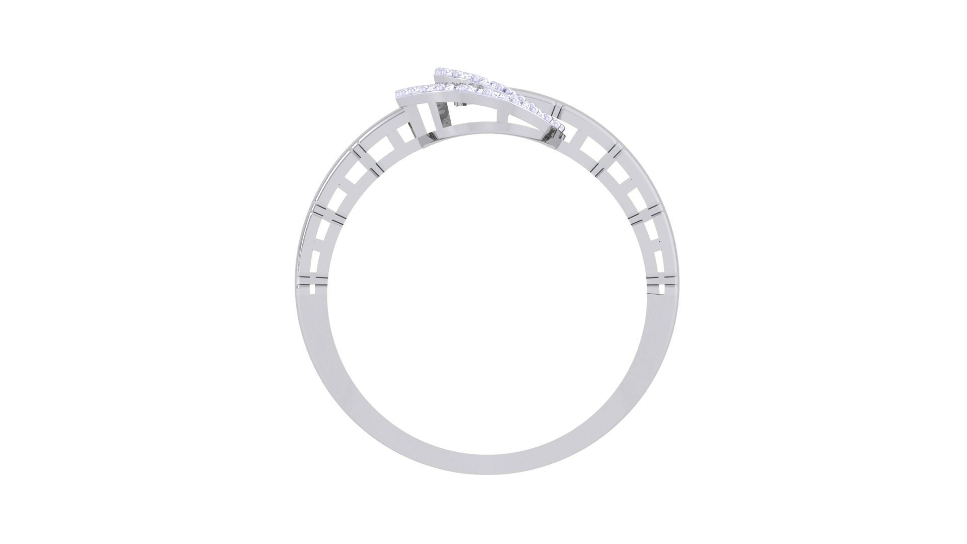 Bricks High Jewelry Cocktail Ring 3dm stl obj mtl glb gltf 3mf 3D print model_12