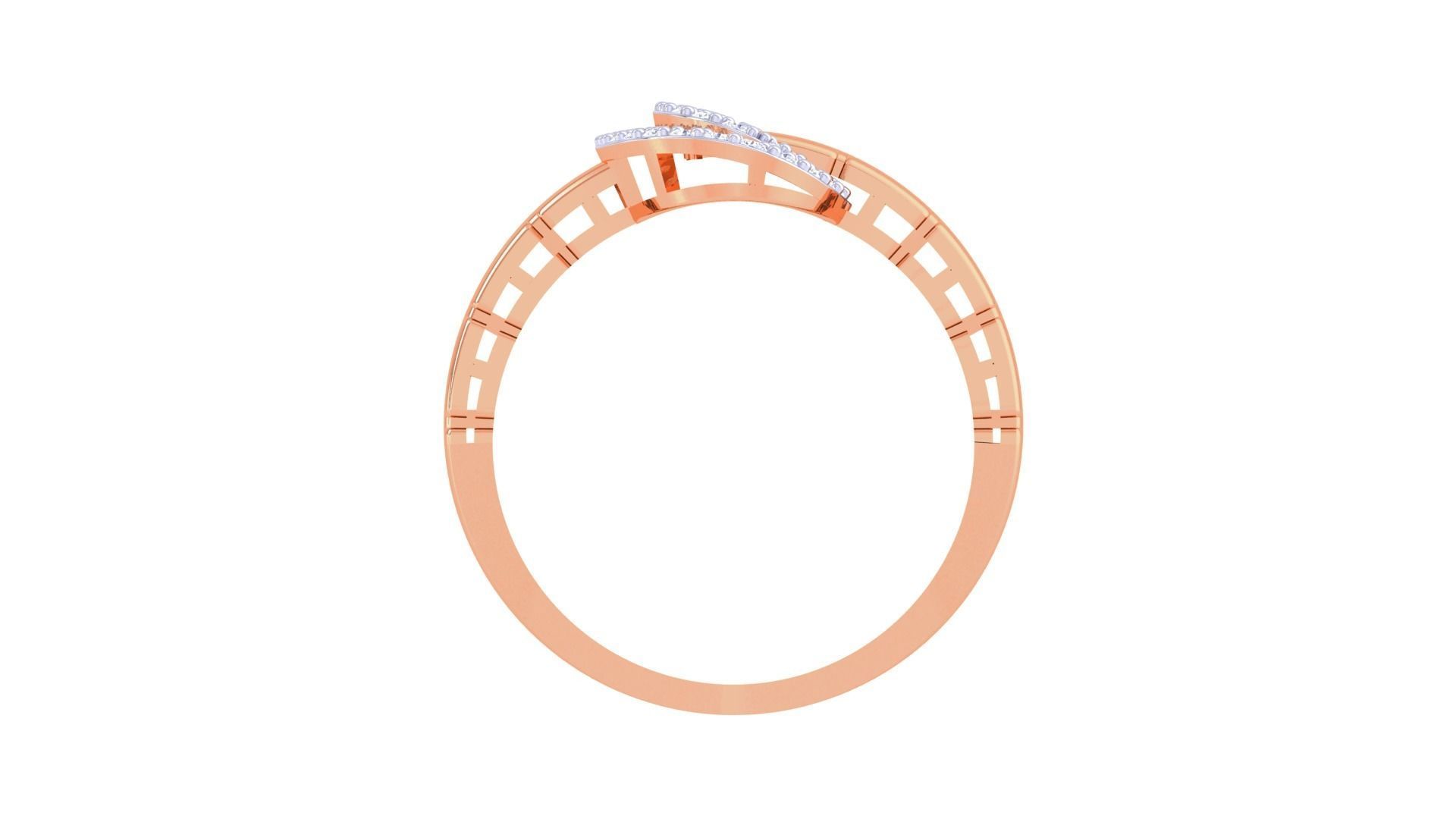 Bricks High Jewelry Cocktail Ring 3dm stl obj mtl glb gltf 3mf 3D print model_11