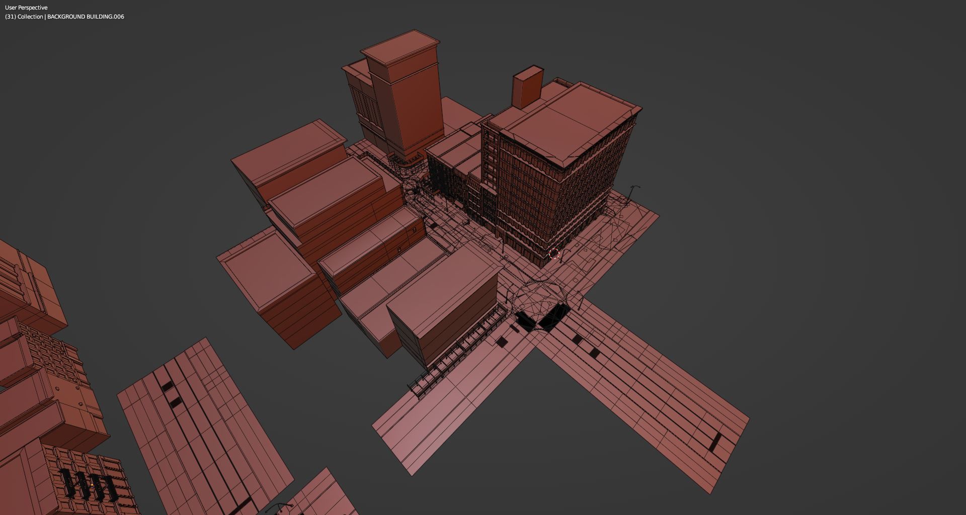 Manhattan Modular City Block 358 Broadway Street Low-poly 3D model_13