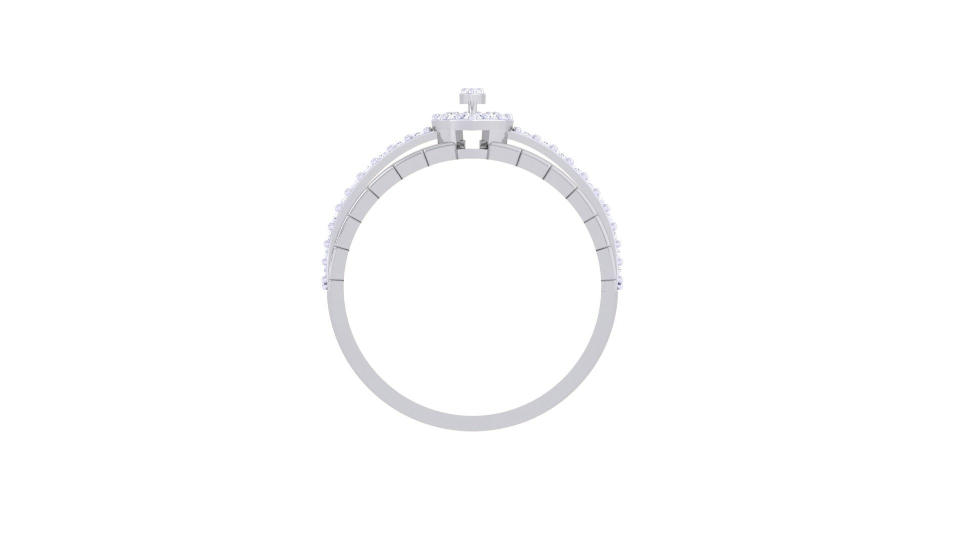 Bricks High Jewelry Cocktail Ring 3dm stl obj mtl glb gltf 3mf 3D print model_10