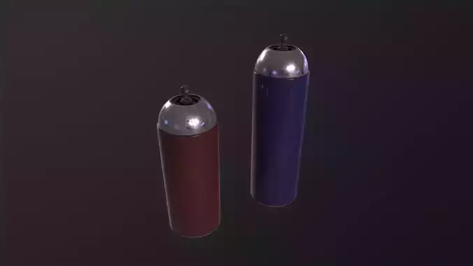 Spray Cans 3D Model Low-poly 3D model