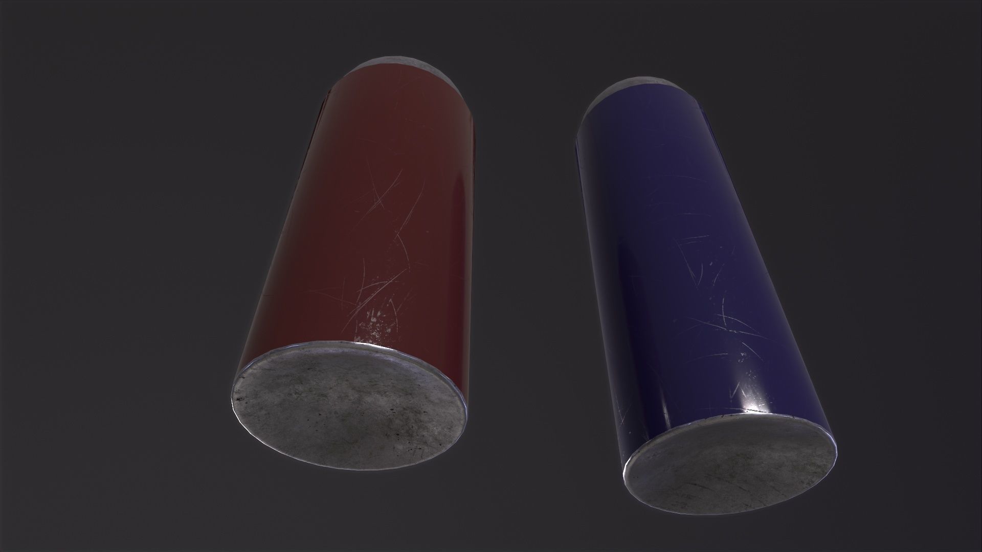 Spray Cans 3D Model Low-poly 3D model_5