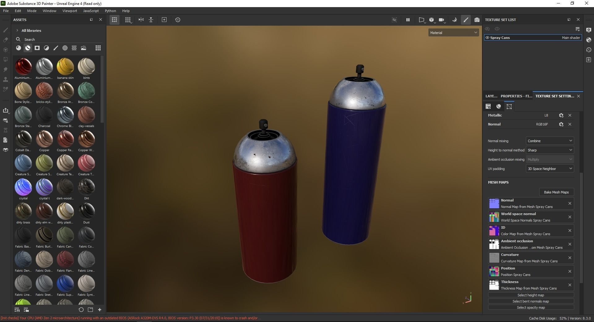 Spray Cans 3D Model Low-poly 3D model_6