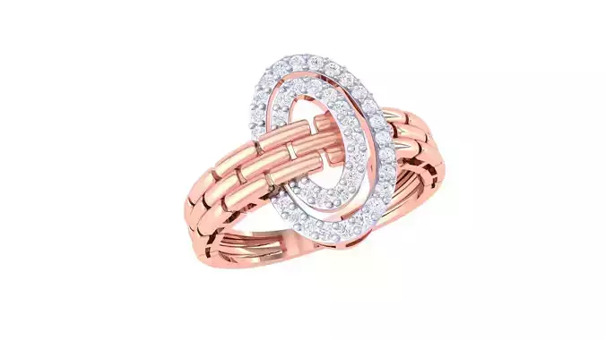 Bricks High Jewelry Cocktail Ring 3dm stl obj mtl glb gltf 3mf 3D print model