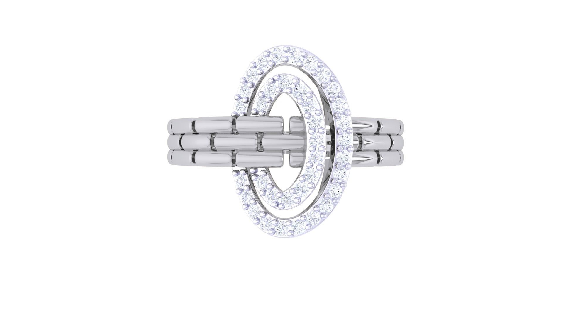 Bricks High Jewelry Cocktail Ring 3dm stl obj mtl glb gltf 3mf 3D print model_7