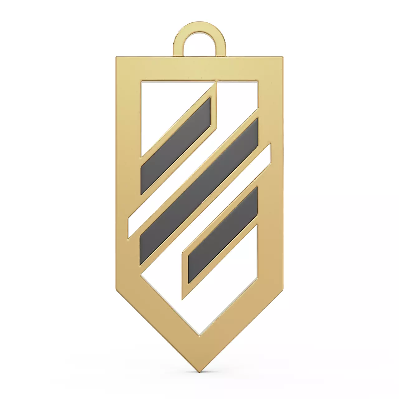 Pendant Logo of the Ukrainian troops of Azov enamel 3D print model