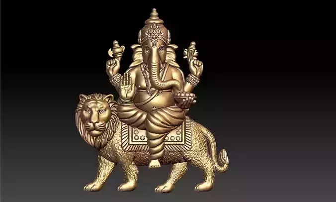 Ganapati LOCKET 3D print model