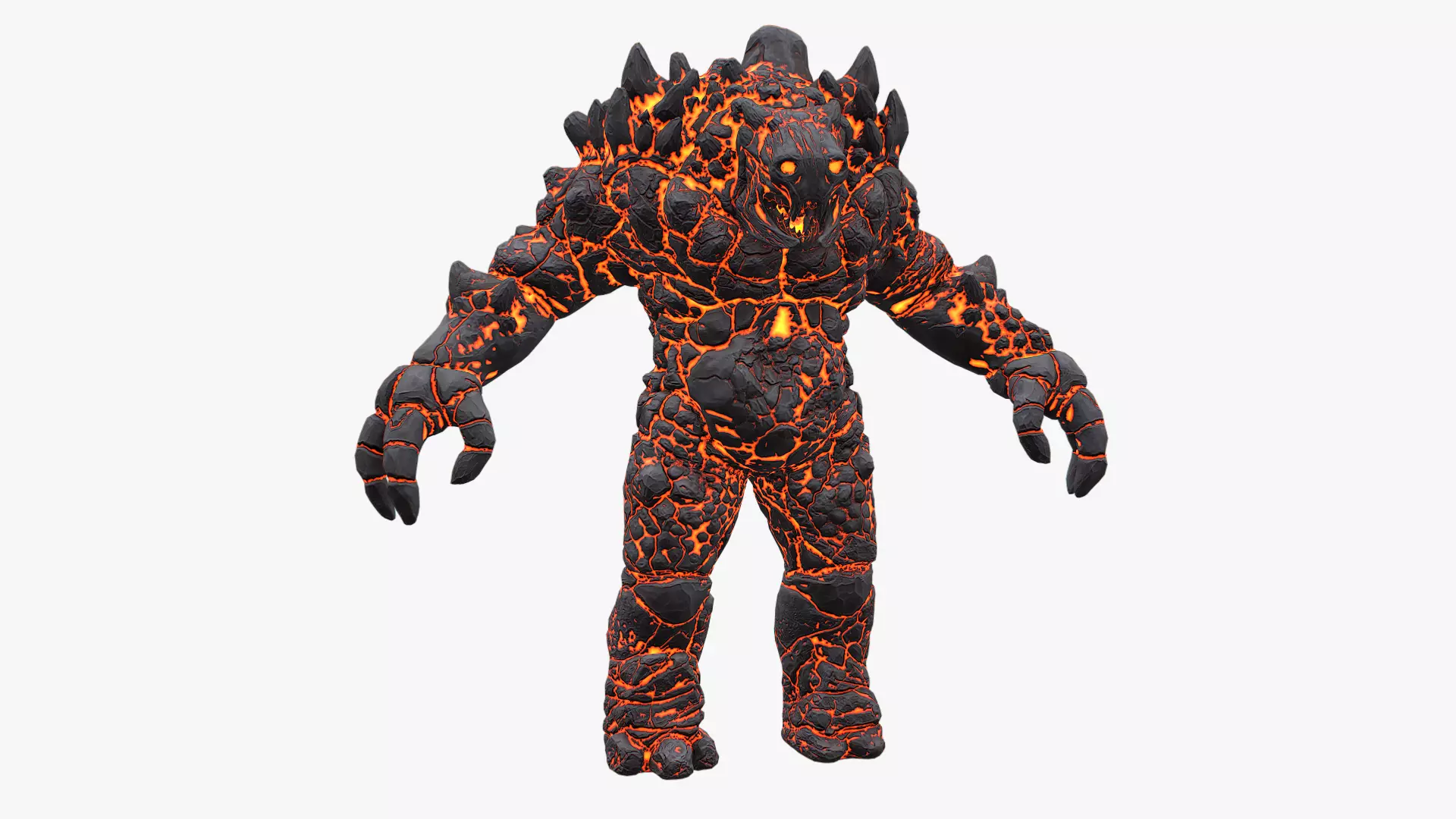 Golem Low-poly 3D model_0