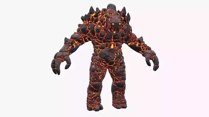 Golem Low-poly 3D model