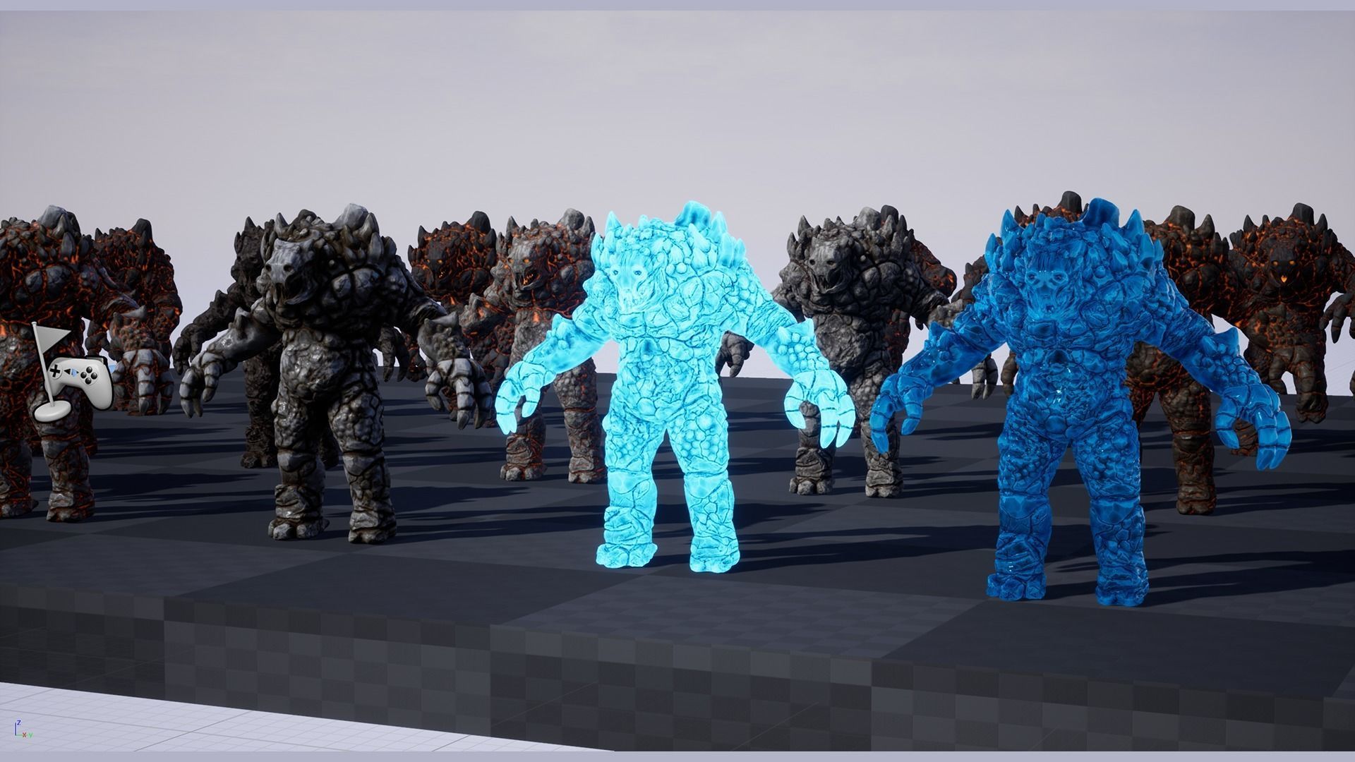 Golem Low-poly 3D model_24