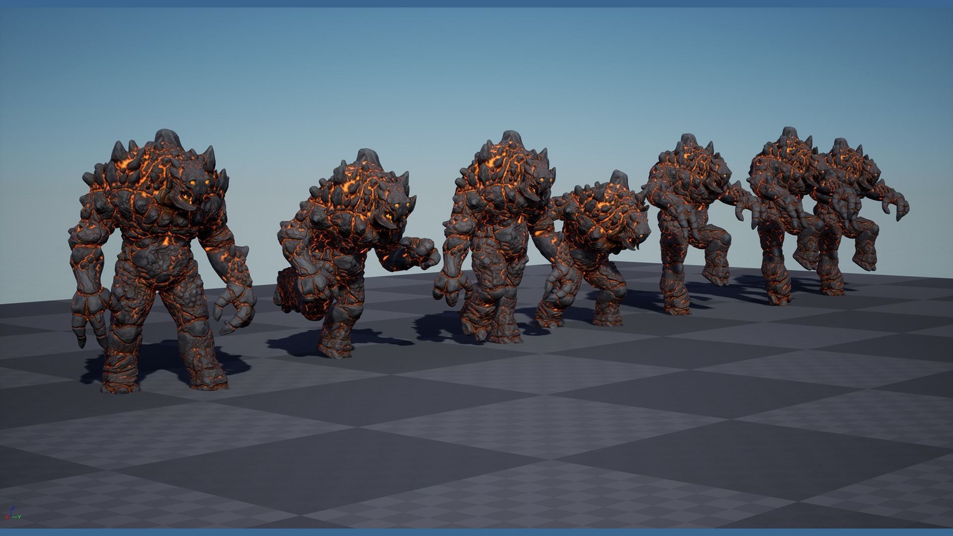 Golem Low-poly 3D model_30