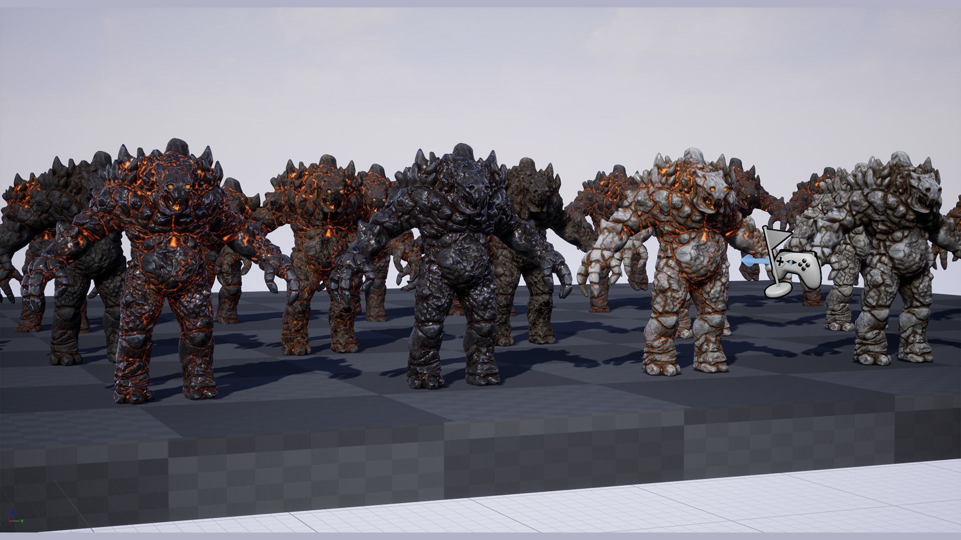 Golem Low-poly 3D model_22