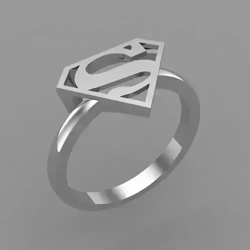 Superman Ring 3D print model