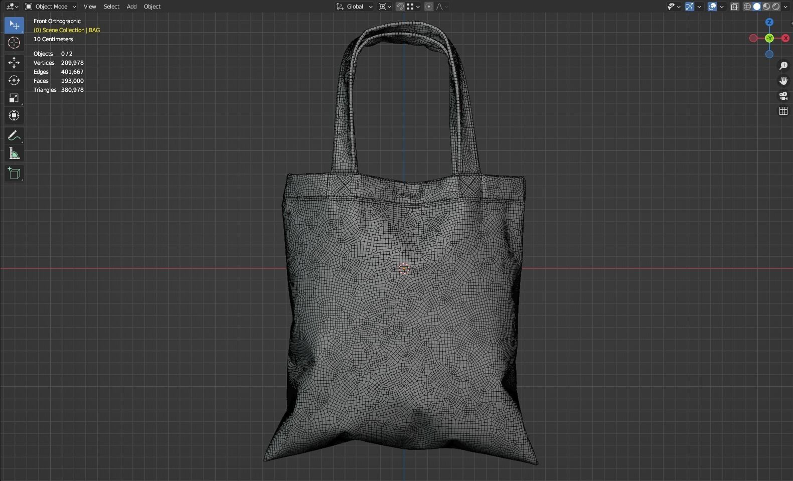 Shopping Bag 3D model_6