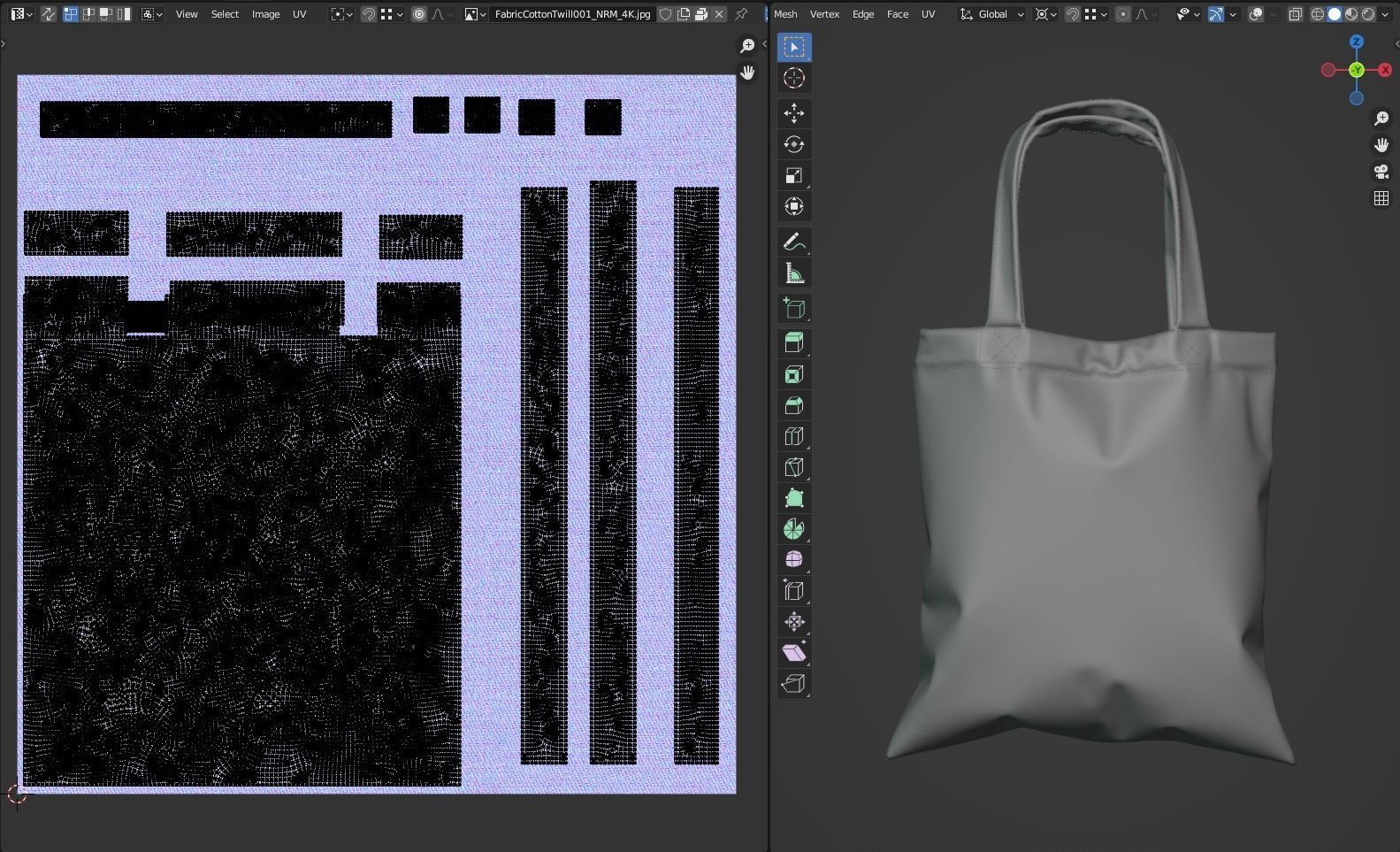 Shopping Bag 3D model_7