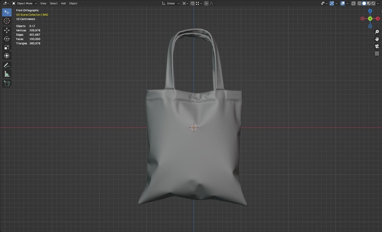 Shopping Bag 3D model_2