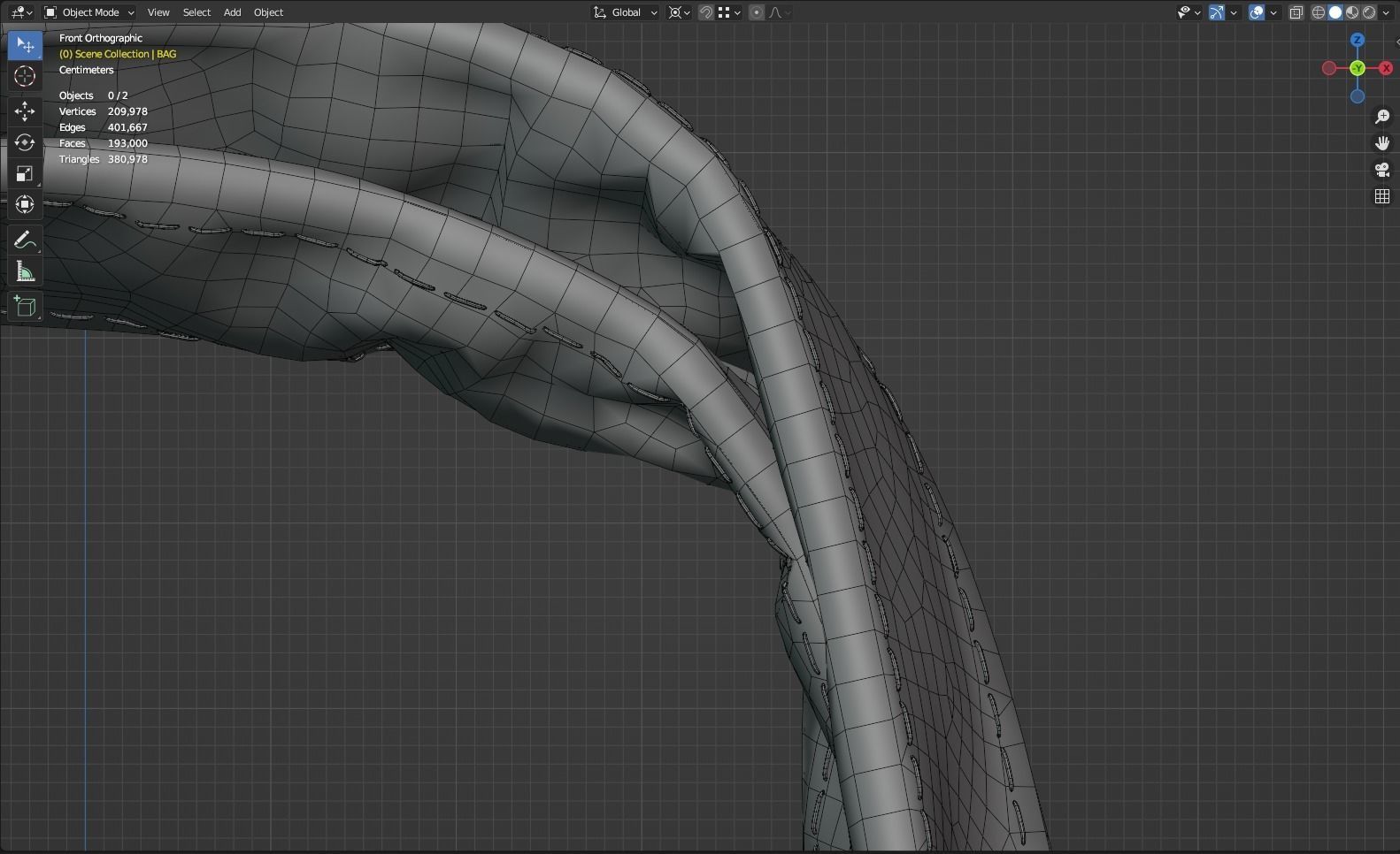 Shopping Bag 3D model_9