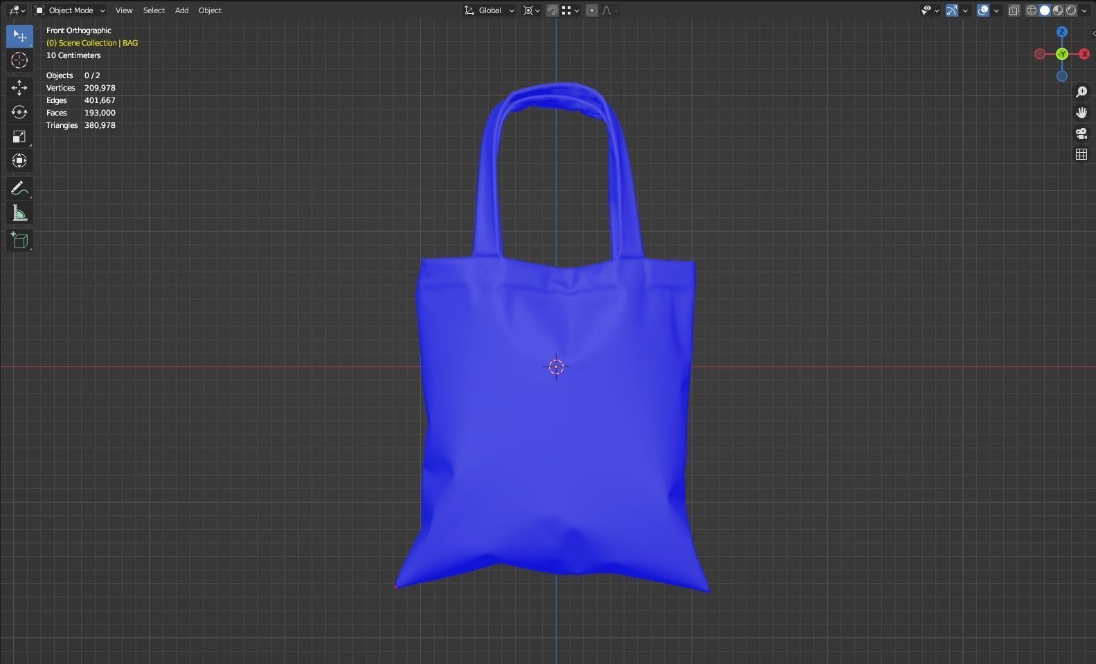 Shopping Bag 3D model_4