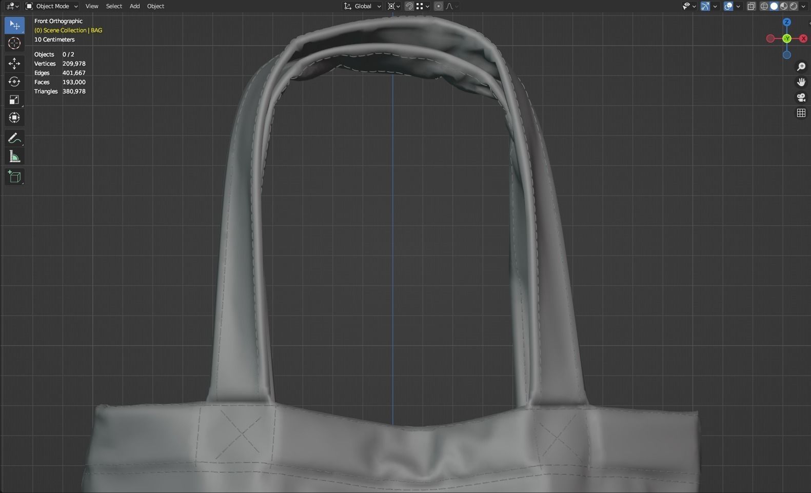 Shopping Bag 3D model_8