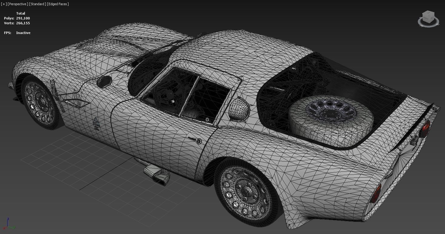  Alfa Romeo Giulia TZ2  1965 Low-poly 3D model_22