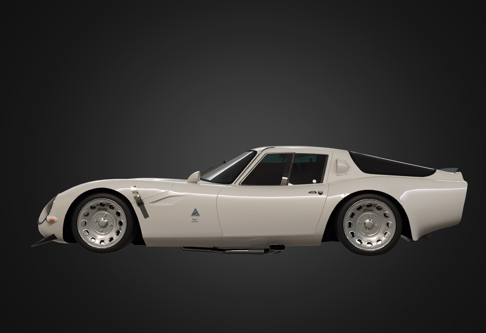  Alfa Romeo Giulia TZ2  1965 Low-poly 3D model_13