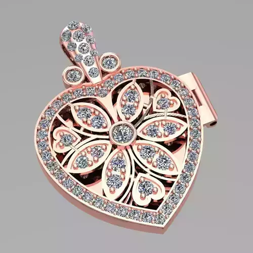 Heart Pandent 3D print model