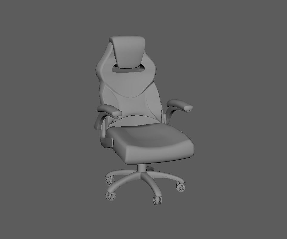 Gaming Chair 3D model_3