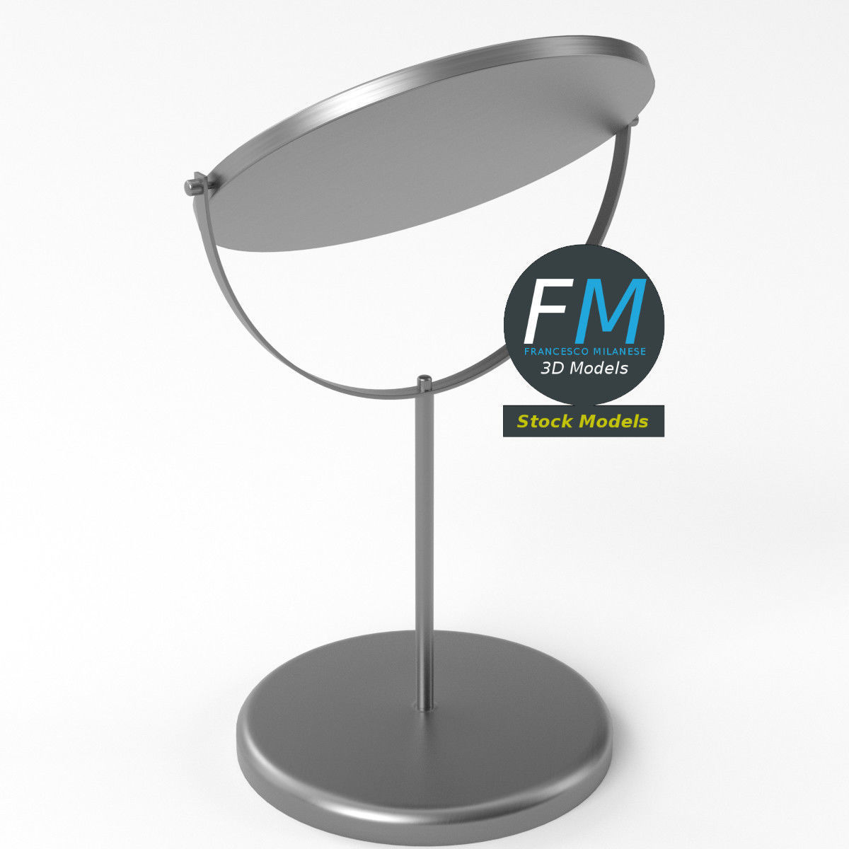 Makeup mirror 3D model_5