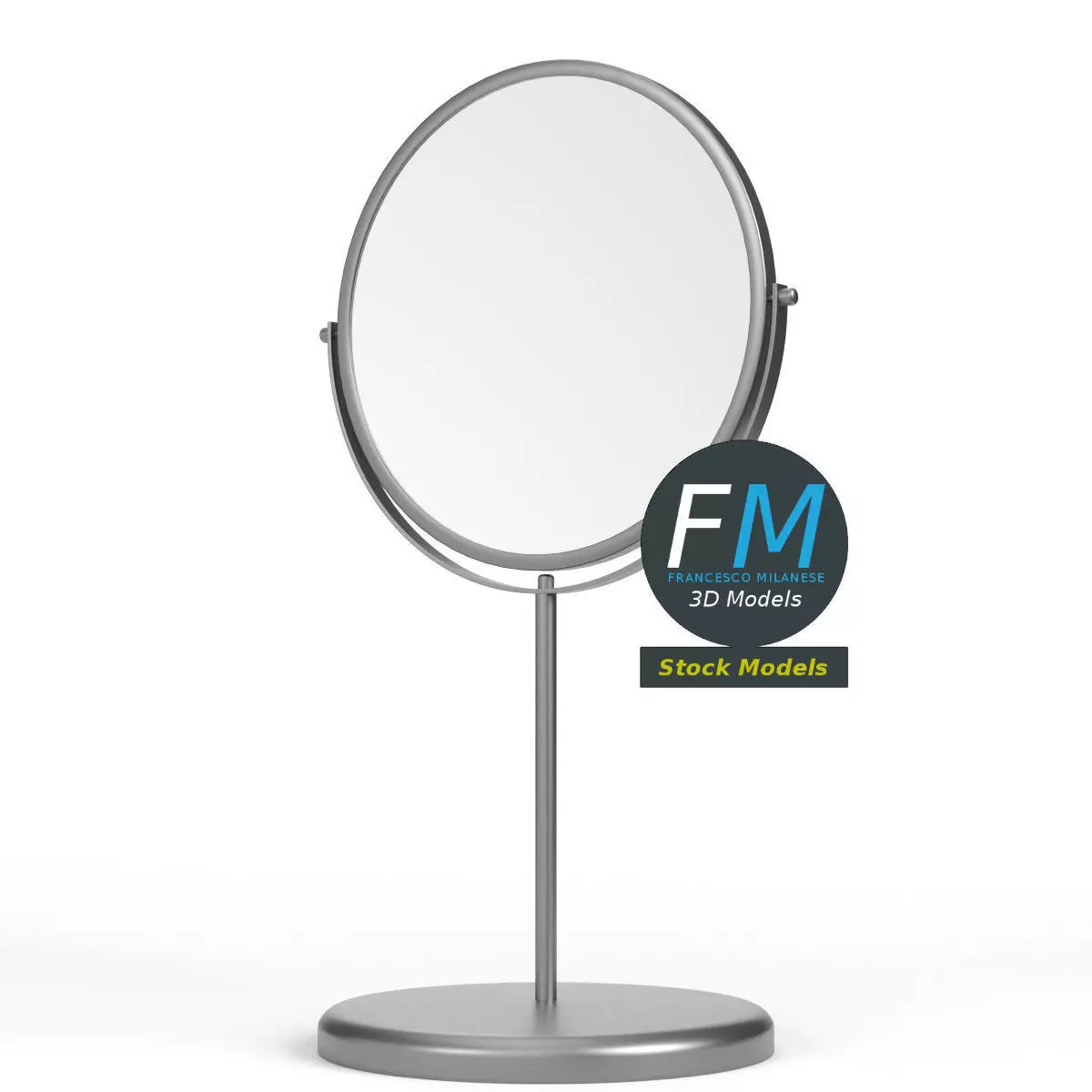 Makeup mirror 3D model_0