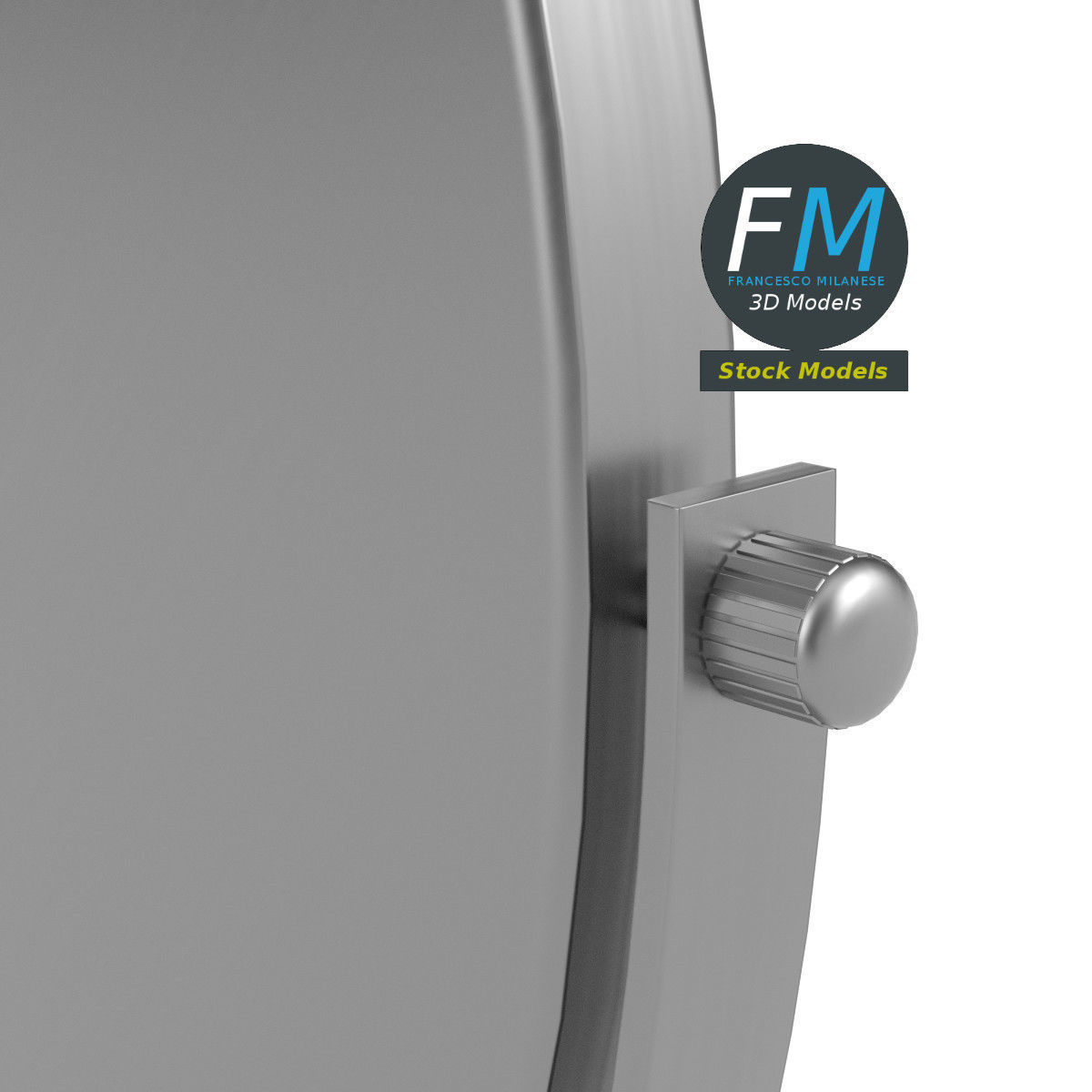 Makeup mirror 3D model_4